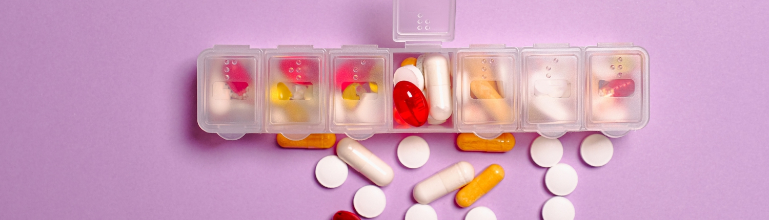 Overflowing pill case