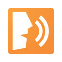 Icon of a face speaking