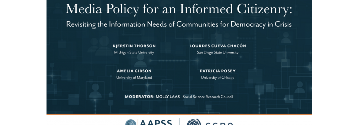 Event image for the SSRC event "Media Policy for an Informed Citizenry"